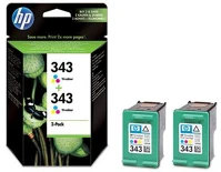 Hp CB332EE No.343 színes eredeti tintapatron duplacsomag kép