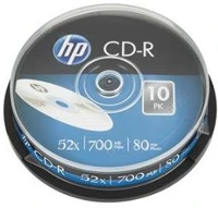 Hp COR_CDH7052B10 Cd-r lemez, 700mb, 52x, 10 db, hengeren, kép