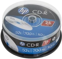 Hp COR_CDH7052B25 Cd-r lemez, 700mb, 52x, 25 db, hengeren, kép