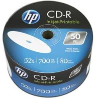 Hp COR_CDH7052Z50N Cd-r lemez, nyomtatható, 700mb, 52x, 50 db, zsugor csomagolás, kép