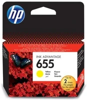 Hp CZ112E tintapatron deskjet ink advantage 3520 sor nyomtatókhoz, hp 655, sárga, 600 kép