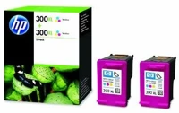 Hp D8J44AE No.300xl színes eredeti tintapatron duplacsomag kép