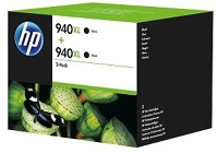 Hp D8J48AE No.940xl fekete eredeti tintapatron duplacsomag kép