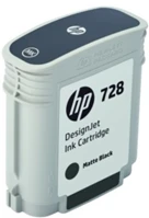 Hp F9J64A No.728 matt fekete eredeti tintapatron kép