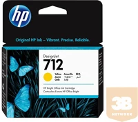 Hp inc. 3ED69A Hp 712 29-ml yellow designjet ink cartridge kép