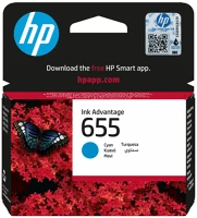 Hp CZ110AE#BHK Hp 655 cyan tintapatron kép