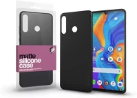 Huawei 117495 Xprotector matte, ultra vékony szilikon hátlap tok, p30 lite, fekete kép
