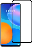 Huawei MC15709 P smart 2021 üvegfólia  - fekete slim 3d üvegfólia kép