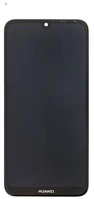 Huawei S42882 Y7 (2019) kompatibilis lcd modul kerettel, oem jellegű, fekete, grade s+ kép