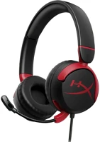 Hyperx 7G8F4AA Hp  cloud mini bluetooth gaming headset black/red kép