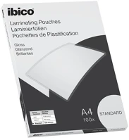 Ibico 627310 Meleglamináló fólia, 125 mikron, a4, fényes,  