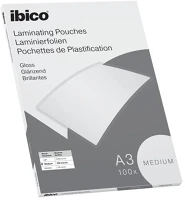 Ibico 627312 Meleglamináló fólia, 100 mikron, a3, fényes,  