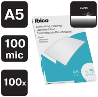 Ibico A5 75 A5 75 micron, 100 db/csomag light fényes laminálófólia kép