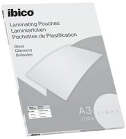 Ibico COR_E627311 Meleglamináló fólia, 80 mikron, a3, fényes,  