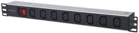 Icintracom PDU 8X C13 1U 2M Intellinet pdu 8x c13 1u 2m, kapcsolós, fekete-ezüst kép