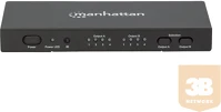 Icintracom 207898 Manhattan HDMI Splitter kapcsoló Matrix AV HDMI 4x2 1080p 3D IR kép