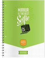 Ico 01.00225 Spirálfüzet kockás  student art a/4 70 lapos kép