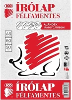 Ico 01.02254 Írólap  süni a/5 félfamentes 10-50 50 íves kép