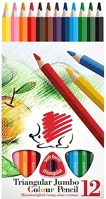 Ico 07.00905 Színes ceruza  süni háromszögletű vastag festett 12 darabos kép