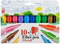 Ico 07.02350 Filctoll  süni jumbo fibre pen 10 darabos kép