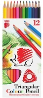 Ico 12 DB-OS Süni háromszög alakú 12db-os színes ceruza készlet kép