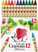 Ico 15.00419 Zsírkréta  süni kerek hegyezett 12 színű kép