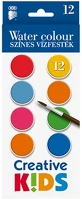 Ico 15.01802 Vízfesték  creative kids 28 mm 12 darabos kép