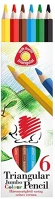 Ico 7140133001 Színes ceruza  süni háromszögletű vastag festett 6 db/készlet kép