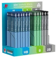 Ico 9130047005 grafitceruza display, hb, b, 2b, háromszögletű ico 