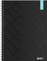 Ico A/4 100 Spirálfüzet kockás student black prémium a/4 100 lapos kép