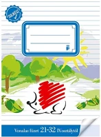 Ico A/5 21-32 4-8 Füzet vonalas  süni a/5 21-32 4-8. osztályos bekötött sulikész kép