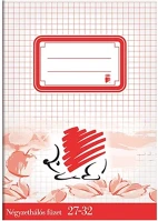 Ico A/5 27-32 32 Füzet kockás  süni a/5 27-32 32 lapos kép