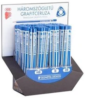 Ico COR_TICGDI Grafitceruza display, háromszögletű, hb,b,2b,  