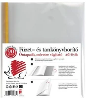 Ico COR_TICKBA5 Könyvborító, a5, 90 mikron, víztiszta, öntapadó csíkkal,  