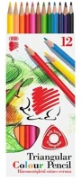 Ico COR_TICSU12S Színes ceruza készlet, háromszögletű,  