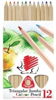 Ico COR_TICSUCN12 Színes ceruza készlet, háromszögletű, vastag, natúr, ICO 