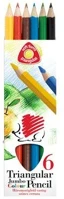 Ico COR_TICSUCN6 színes ceruza készlet, háromszögletű, vastag, ico 
