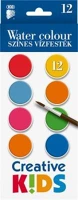 Ico COR_TICSUF1228 Vízfesték, 12 darabos, 28 mm,  