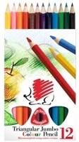 Ico COR_TICSUH12 színes ceruza készlet, háromszögletű, vastag, ico 