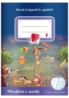 Ico COR_TICSUOL02 Olvasónapló, tűzött, a5, 32 lap, 2. osztály,  