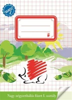 Ico COR_TICSUSKNK Füzet, tűzött, a5, nagy kockás, 32 lap, 1. osztály,  