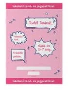 Ico COR_TICSUUR Füzet, tűzött, a5, üzenő, 32 lap, rózsaszín kép