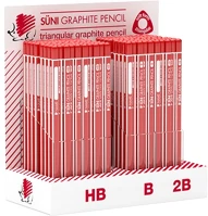 Ico HB,B,2B 184 Grafitceruza display  süni háromszög hb,b,2b 184 darabos kép