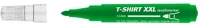 Ico XXL ZÖLD Textilmarker, 1-3 mm, kúpos,