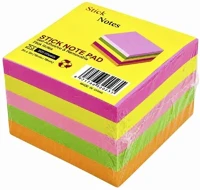 Icu MIX 500 LAP Öntapadós jegyzettömb 76x76mm neon mix 500 lap kép