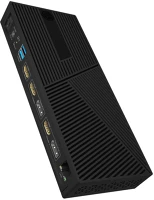 Icy box IB-DK2246AC Vezetékes usb 3.2 gen 2 (3.1 gen 2) type-a fekete kép