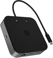 Icy box IB-DK408-C41 Vezetékes usb4 antracit kép
