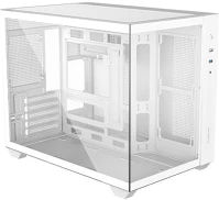 Id cooling 500 WH View 500 wh táp nélküli ablakos mt mini tower számítógépház fehér kép