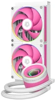 Id cooling FX240 INF PINK Cpu water cooler -  (29.9db; max. 132,52 m3/h; 2x12cm, a-rgb, rózsaszín) kép