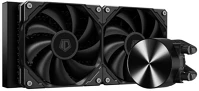 Id cooling FX240 PRO Cpu water cooler -  (25db; max. 140,16 m3/h; 2x12cm, fekete) kép